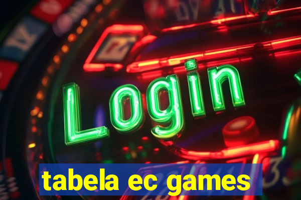 tabela ec games